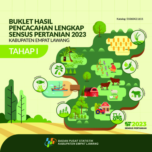 Buklet Hasil Pencacahan Lengkap Sensus Pertanian 2023 - Tahap I Kabupaten Empat Lawang