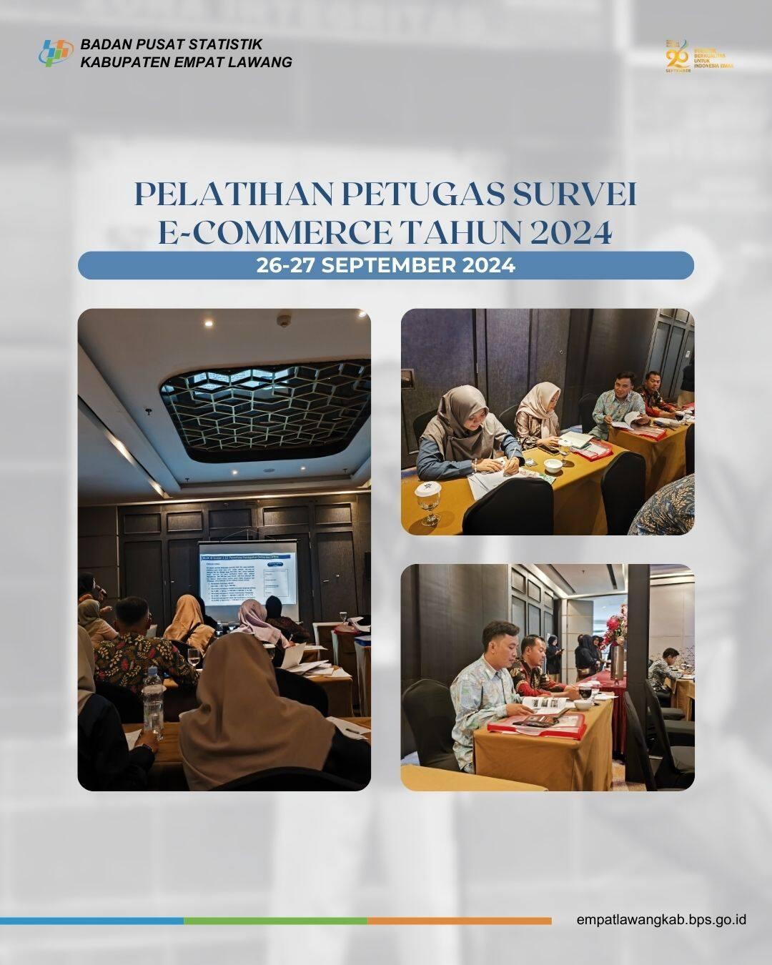 Pelatihan Petugas Survei E-Commerce Tahun 2024