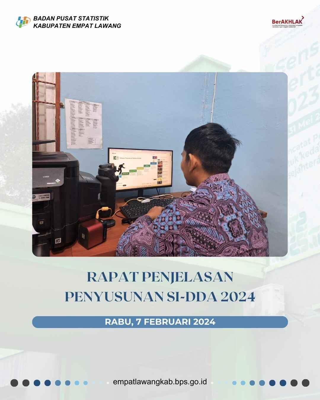 Mengikuti rapat penjelasan Penyusunan SI-DDA 2024