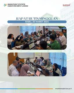 Pelaksanaan Rapat Rutin Minggu Ketiga Maret