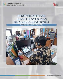 Rekonsiliasi Hasil Survei Penyusunan Disagregasi PMTB 2024 