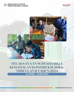 Pencacahan Survei Harga Kemahalan Konstruksi (SHKK) Triwulan II 2024