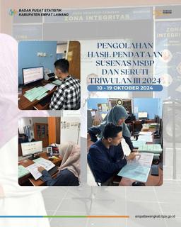 Pengolahan Hasil Pendataan SUSENAS MSBP dan SERUTI Triwulan III 2024