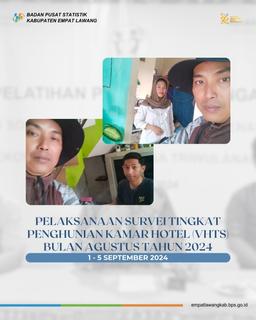 Implementation of Hotel Room Occupancy Survey (VHTS) for August 2024