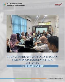 Rapat bersama Kepala Bagian Umum Provinsi Sumatera Selatan 2024