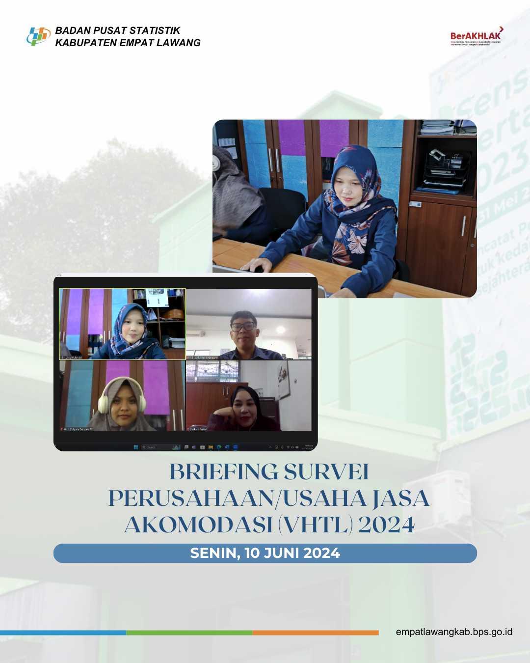 Briefing Survei Survei Perusahaan/Usaha Jasa Akomodasi (VHTL) 2024