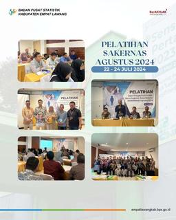 Sakernas Training August 2024 at Dewinda Hotel, Lubuklinggau City